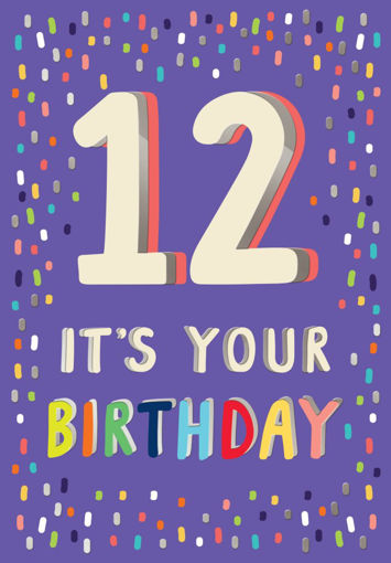 Picture of 12 ITS YOUR BIRTHDAY CARD